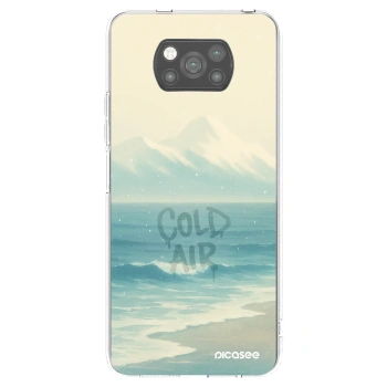 Picasee fekete szilikon tok az alábbi mobiltelefonokra Xiaomi Poco X3 Pro - COLD AIR