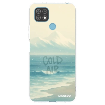 Picasee átlátszó szilikon tok az alábbi mobiltelefonokra Realme C21 - COLD AIR