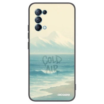 Picasee fekete szilikon tok az alábbi mobiltelefonokra OPPO Reno 5 5G - COLD AIR