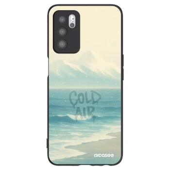 Picasee fekete szilikon tok az alábbi mobiltelefonokra OPPO A16s - COLD AIR