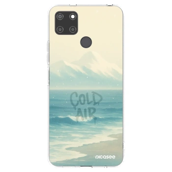 Picasee átlátszó szilikon tok az alábbi mobiltelefonokra Realme C21Y - COLD AIR