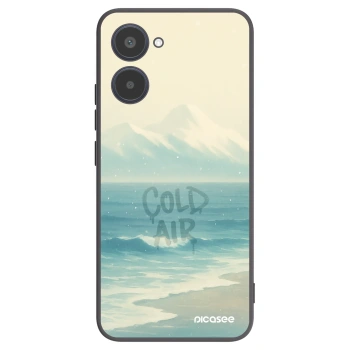 Picasee fekete szilikon tok az alábbi mobiltelefonokra Realme 10 4G - COLD AIR