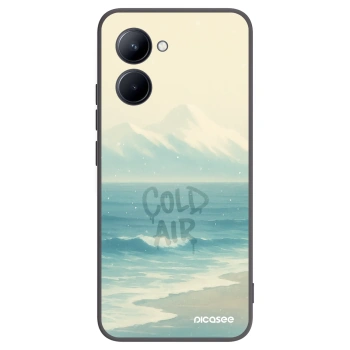 Picasee fekete szilikon tok az alábbi mobiltelefonokra Realme C33 (2023) - COLD AIR