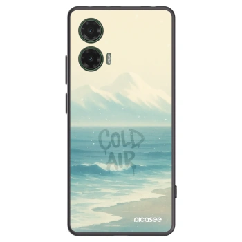 Picasee fekete szilikon tok az alábbi mobiltelefonokra Motorola Moto G35 5G - COLD AIR