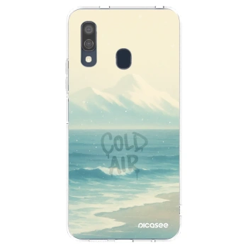 Picasee átlátszó szilikon tok az alábbi mobiltelefonokra Samsung Galaxy A40 A405F - COLD AIR