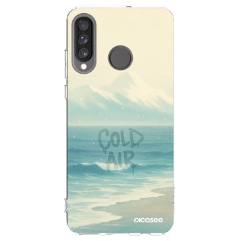Picasee átlátszó szilikon tok az alábbi mobiltelefonokra Huawei P30 Lite - COLD AIR