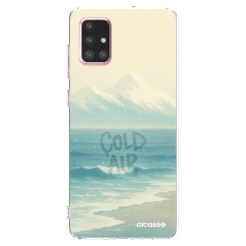 Picasee átlátszó szilikon tok az alábbi mobiltelefonokra Samsung Galaxy A71 A715F - COLD AIR