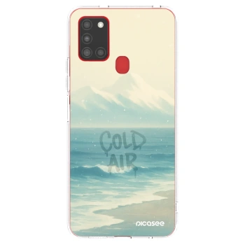 Picasee átlátszó szilikon tok az alábbi mobiltelefonokra Samsung Galaxy A21s - COLD AIR