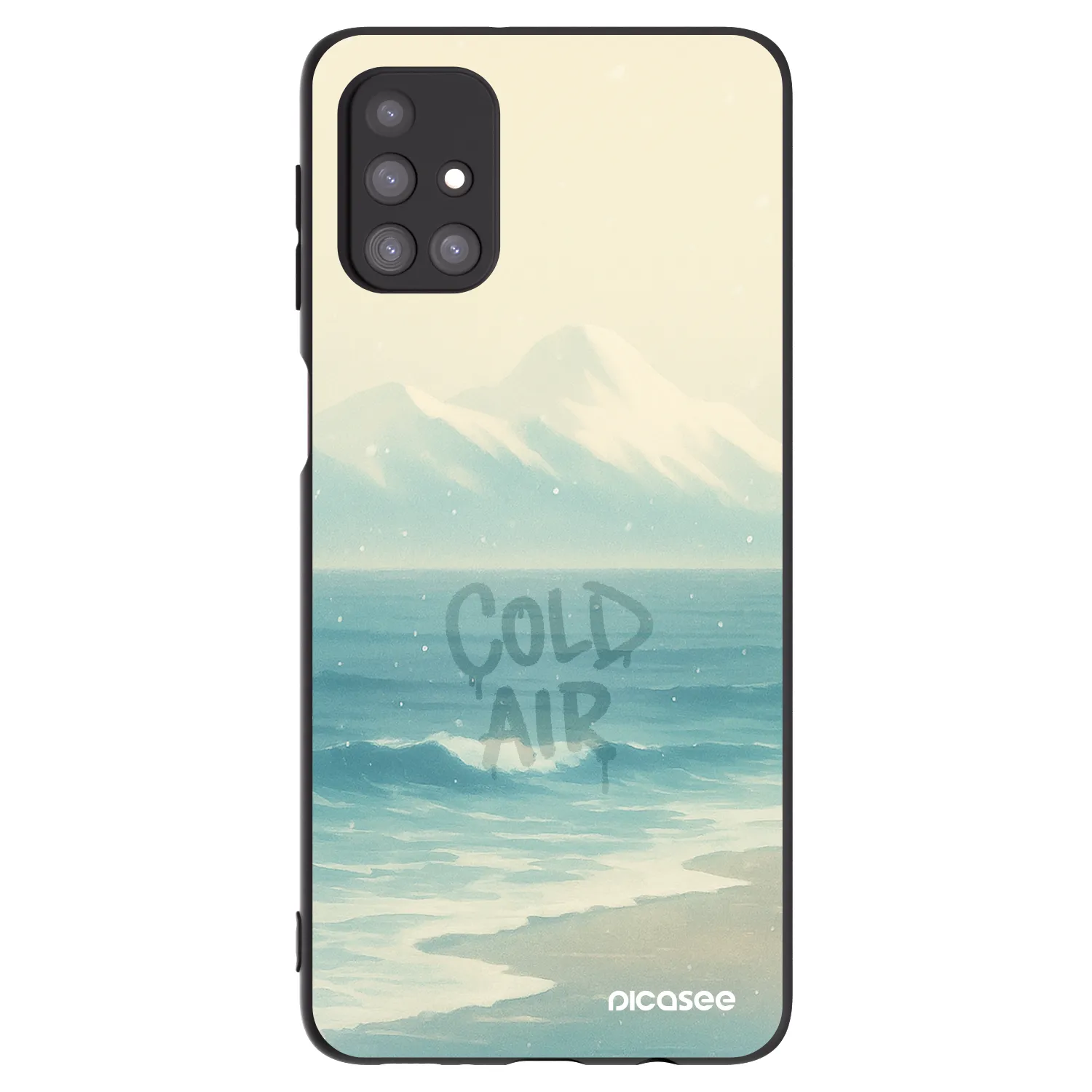 Picasee fekete szilikon tok az alábbi mobiltelefonokra Samsung Galaxy M31s - COLD AIR