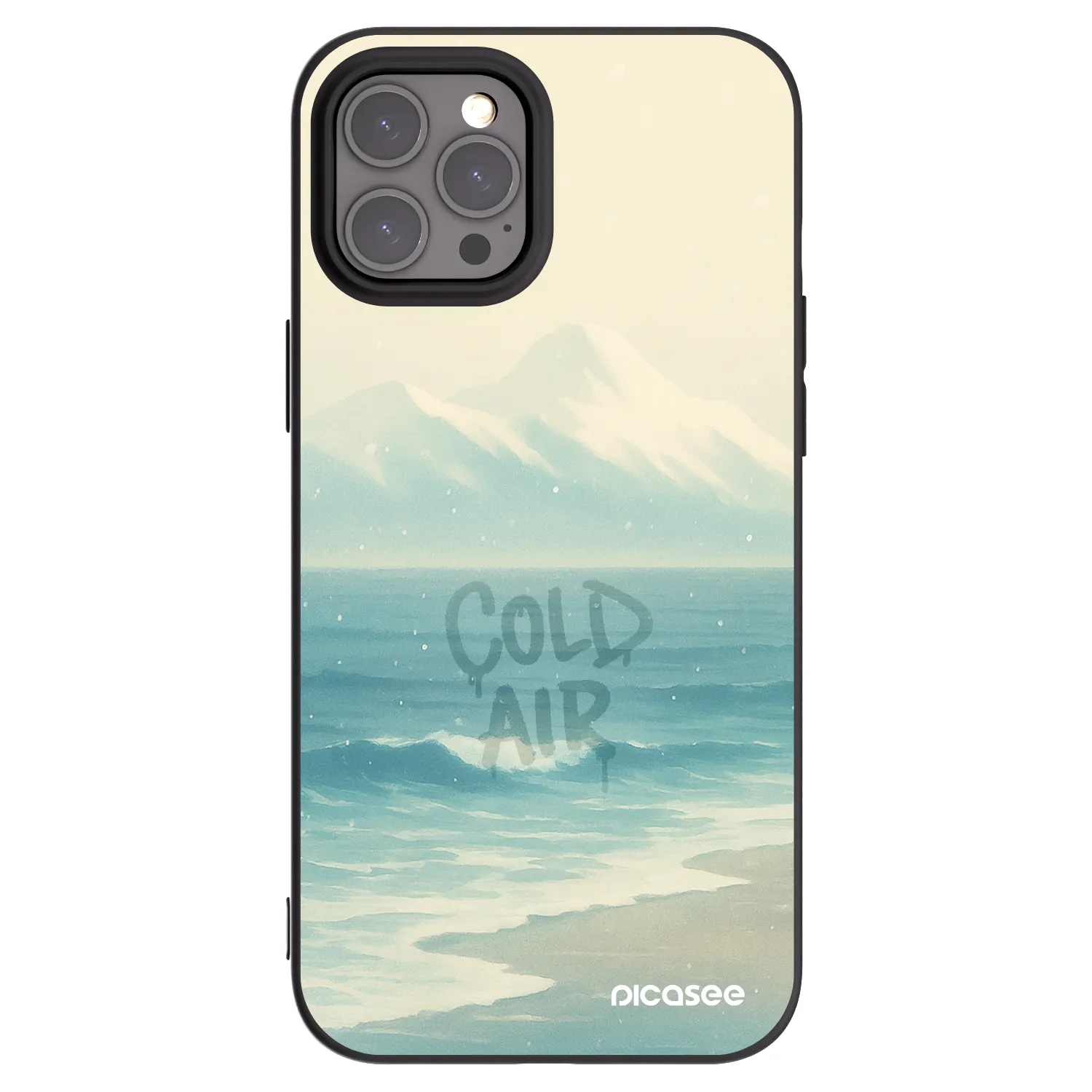 Picasee fekete szilikon tok az alábbi mobiltelefonokra Apple iPhone 12 Pro Max - COLD AIR