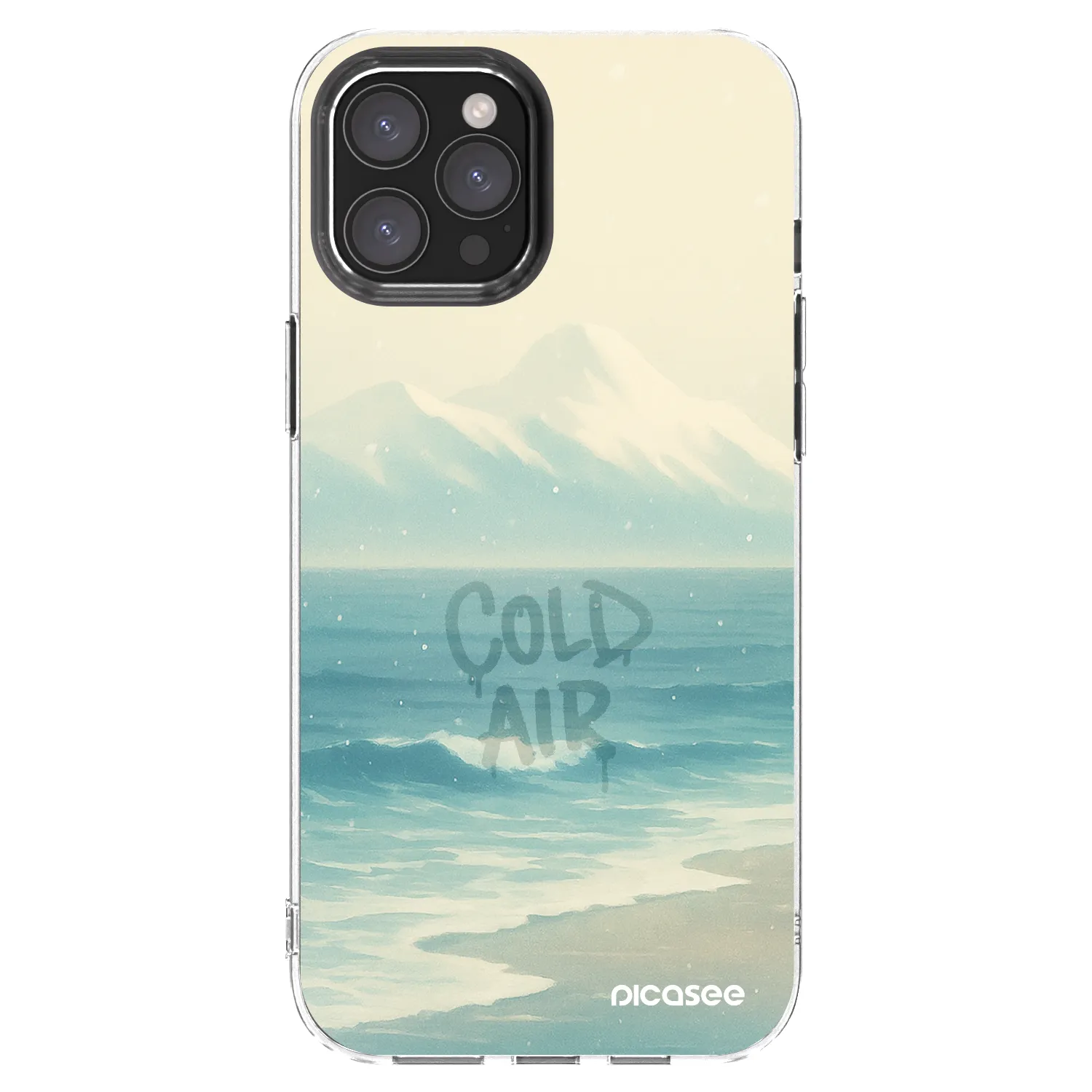 Picasee átlátszó szilikon tok az alábbi mobiltelefonokra Apple iPhone 12 Pro Max - COLD AIR