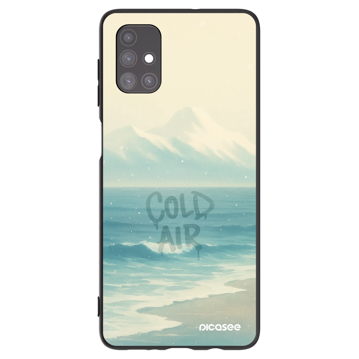 Picasee fekete szilikon tok az alábbi mobiltelefonokra Samsung Galaxy M51 M515F - COLD AIR