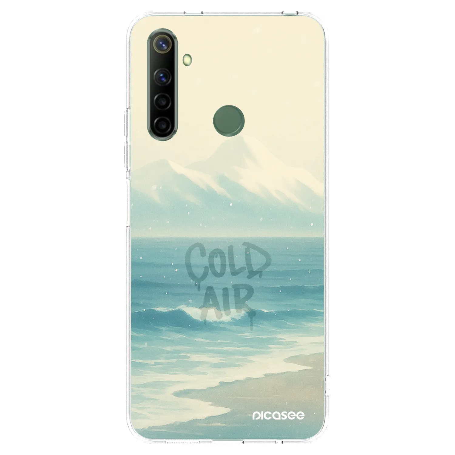 Picasee átlátszó szilikon tok az alábbi mobiltelefonokra Realme 6i - COLD AIR