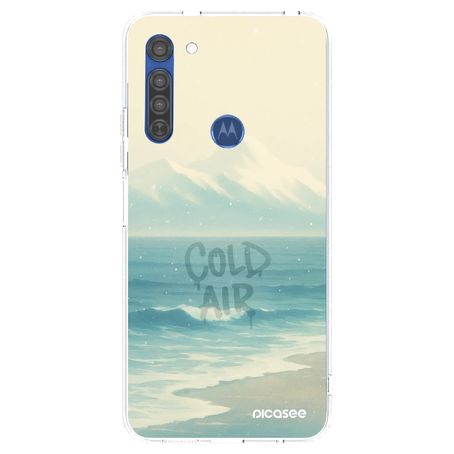 Picasee átlátszó szilikon tok az alábbi mobiltelefonokra Motorola Moto G8 - COLD AIR