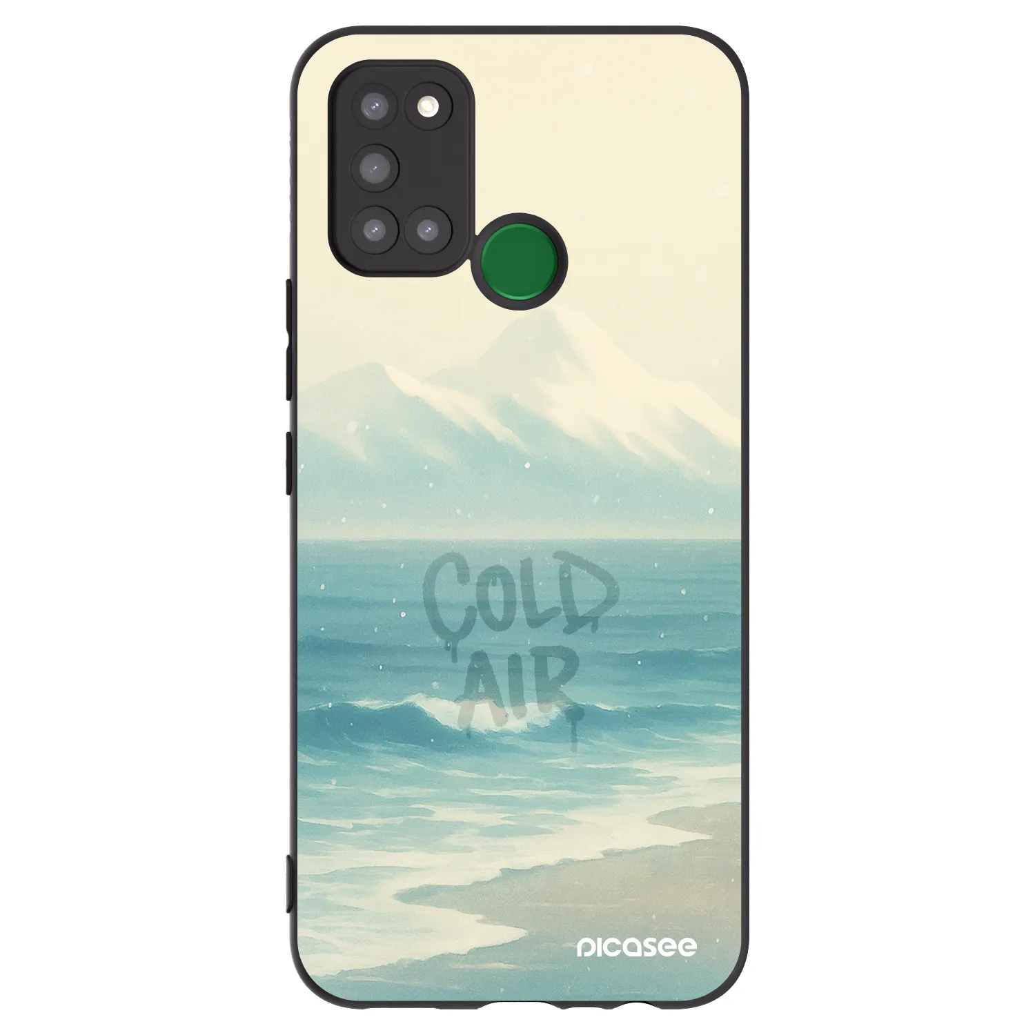 Picasee fekete szilikon tok az alábbi mobiltelefonokra Realme 7i - COLD AIR