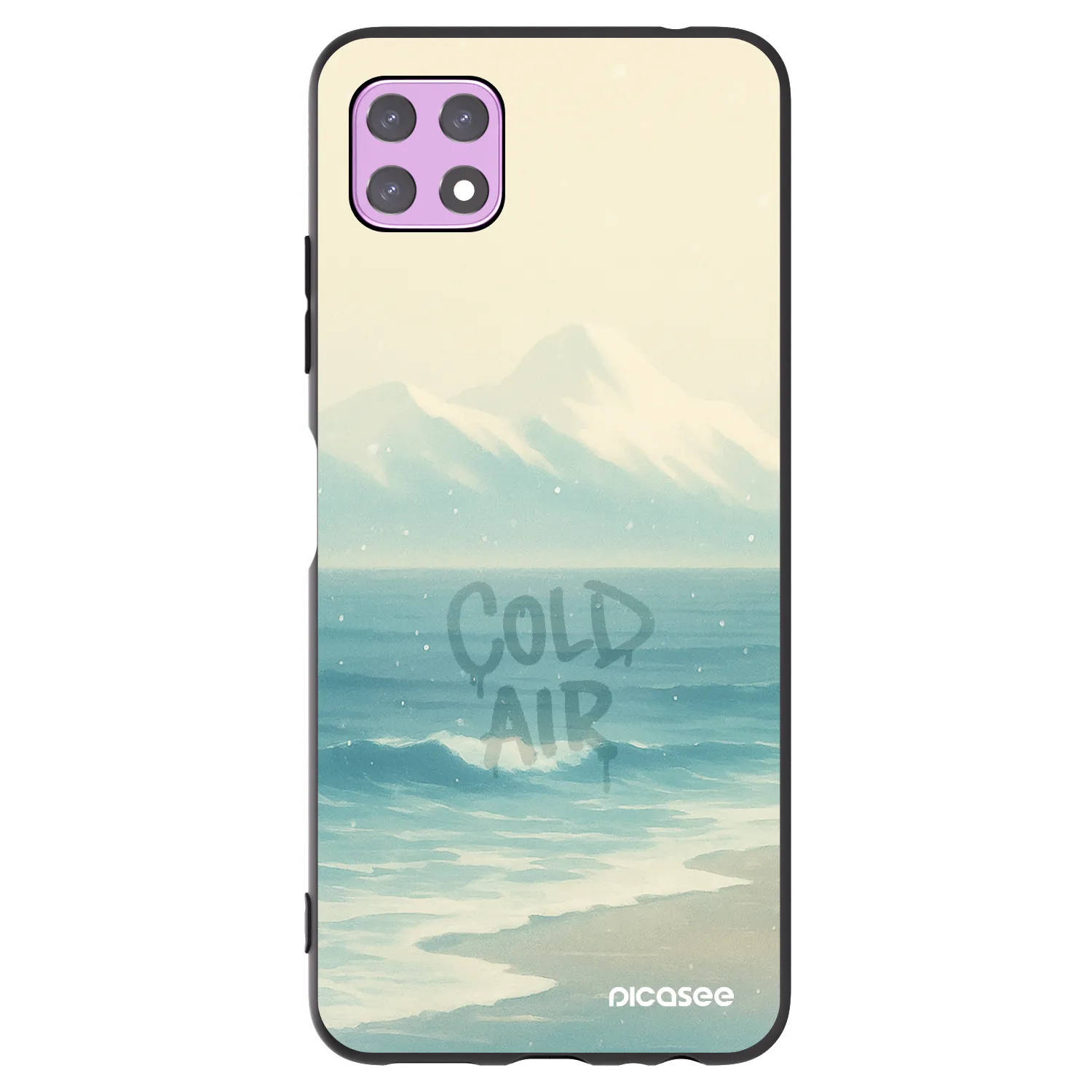 Picasee fekete szilikon tok az alábbi mobiltelefonokra Samsung Galaxy A22 A226B 5G - COLD AIR