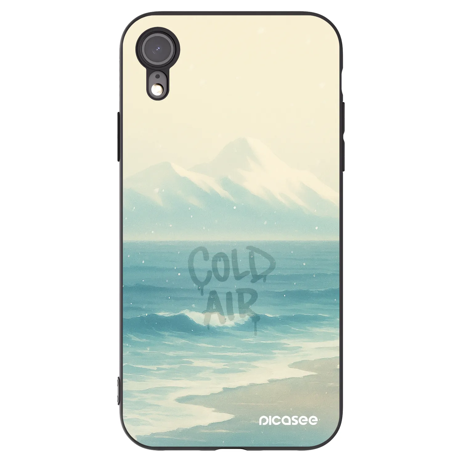 Picasee fekete szilikon tok az alábbi mobiltelefonokra Apple iPhone XR - COLD AIR