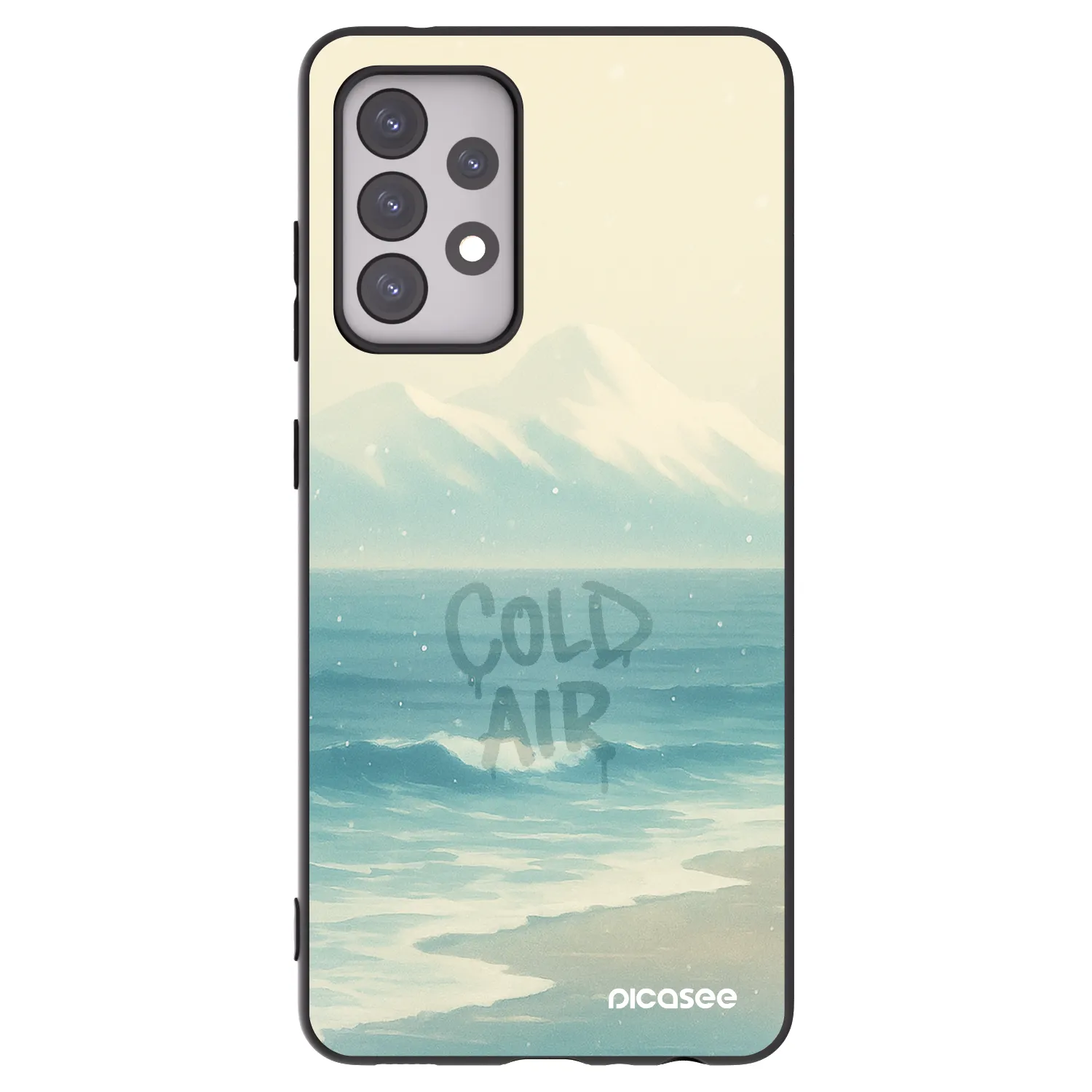 Picasee fekete szilikon tok az alábbi mobiltelefonokra Samsung Galaxy A52s 5G A528B - COLD AIR