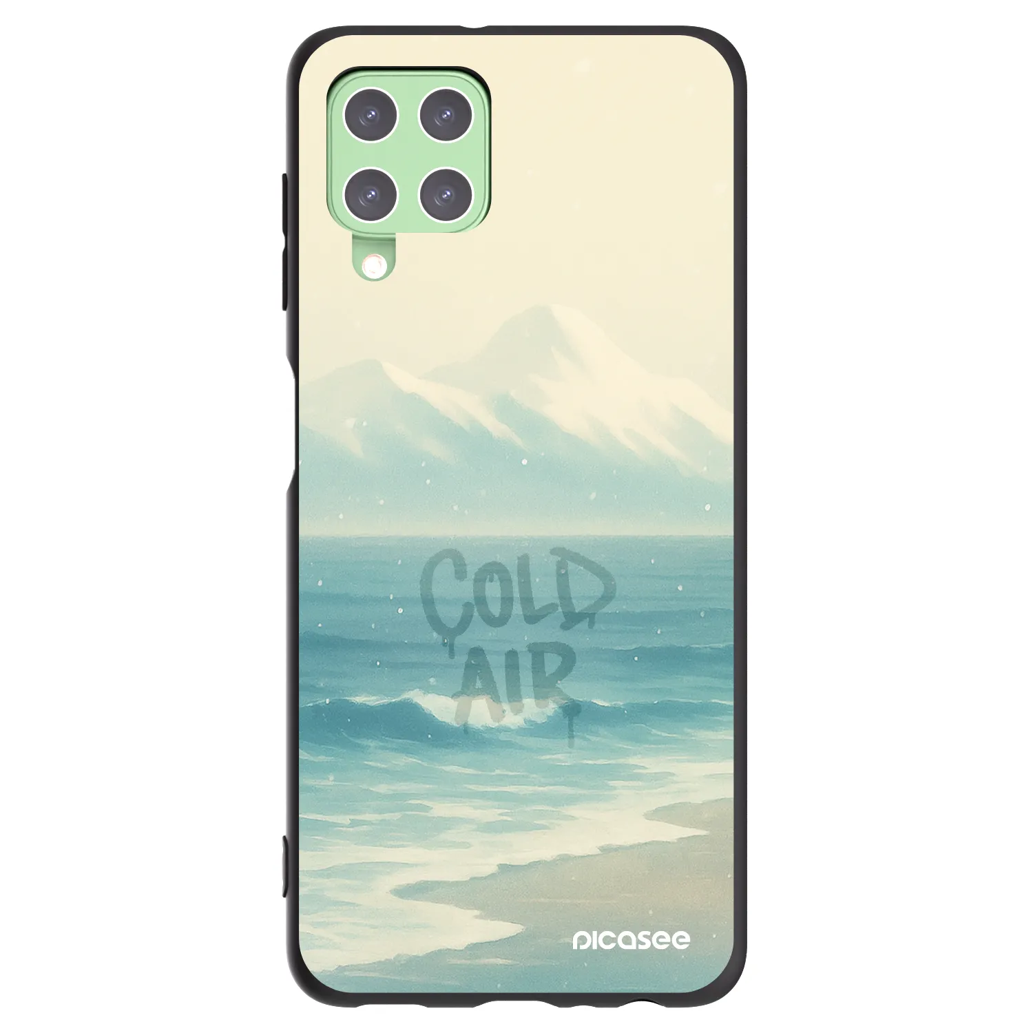 Picasee fekete szilikon tok az alábbi mobiltelefonokra Samsung Galaxy A22 A225F 4G - COLD AIR