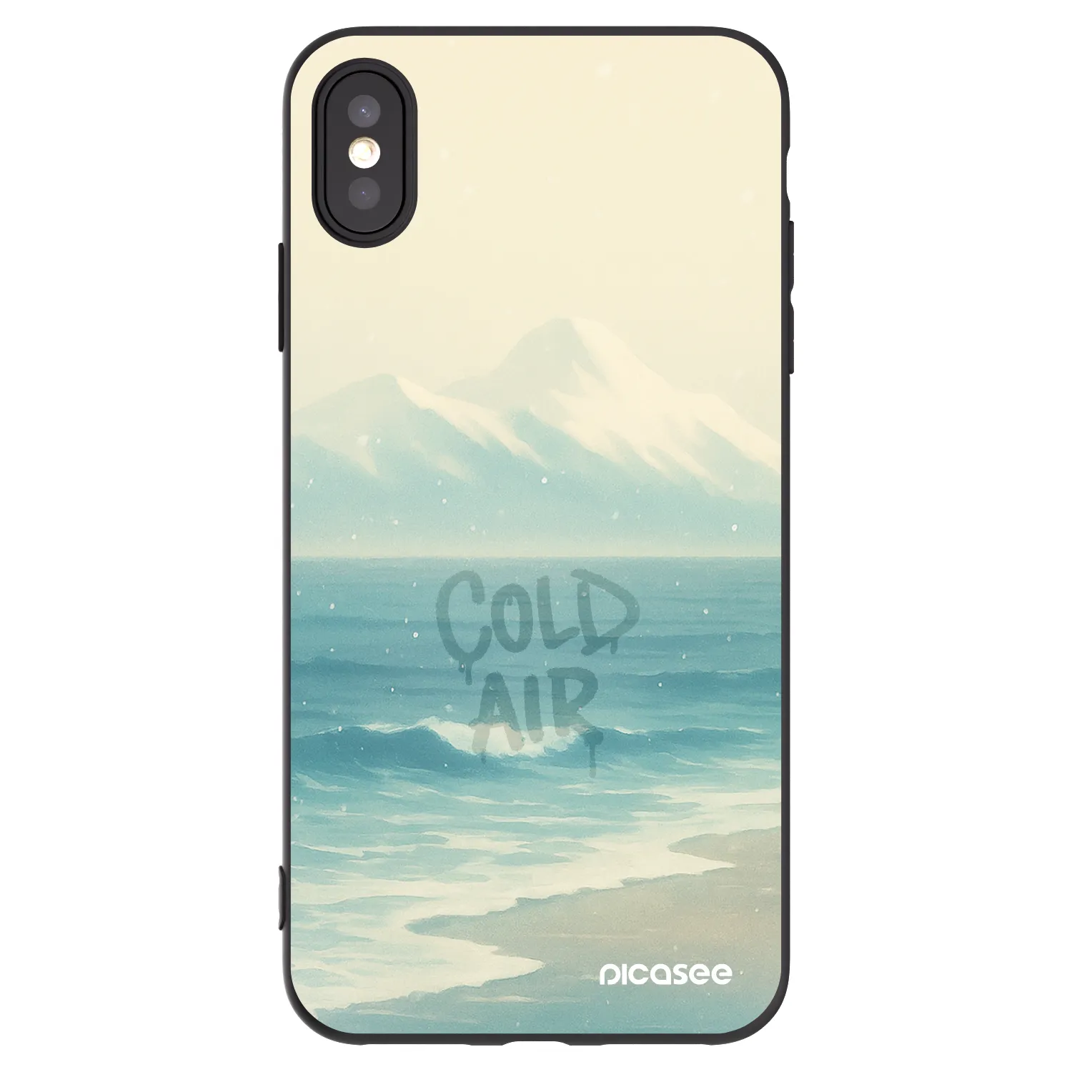 Picasee fekete szilikon tok az alábbi mobiltelefonokra Apple iPhone XS Max - COLD AIR