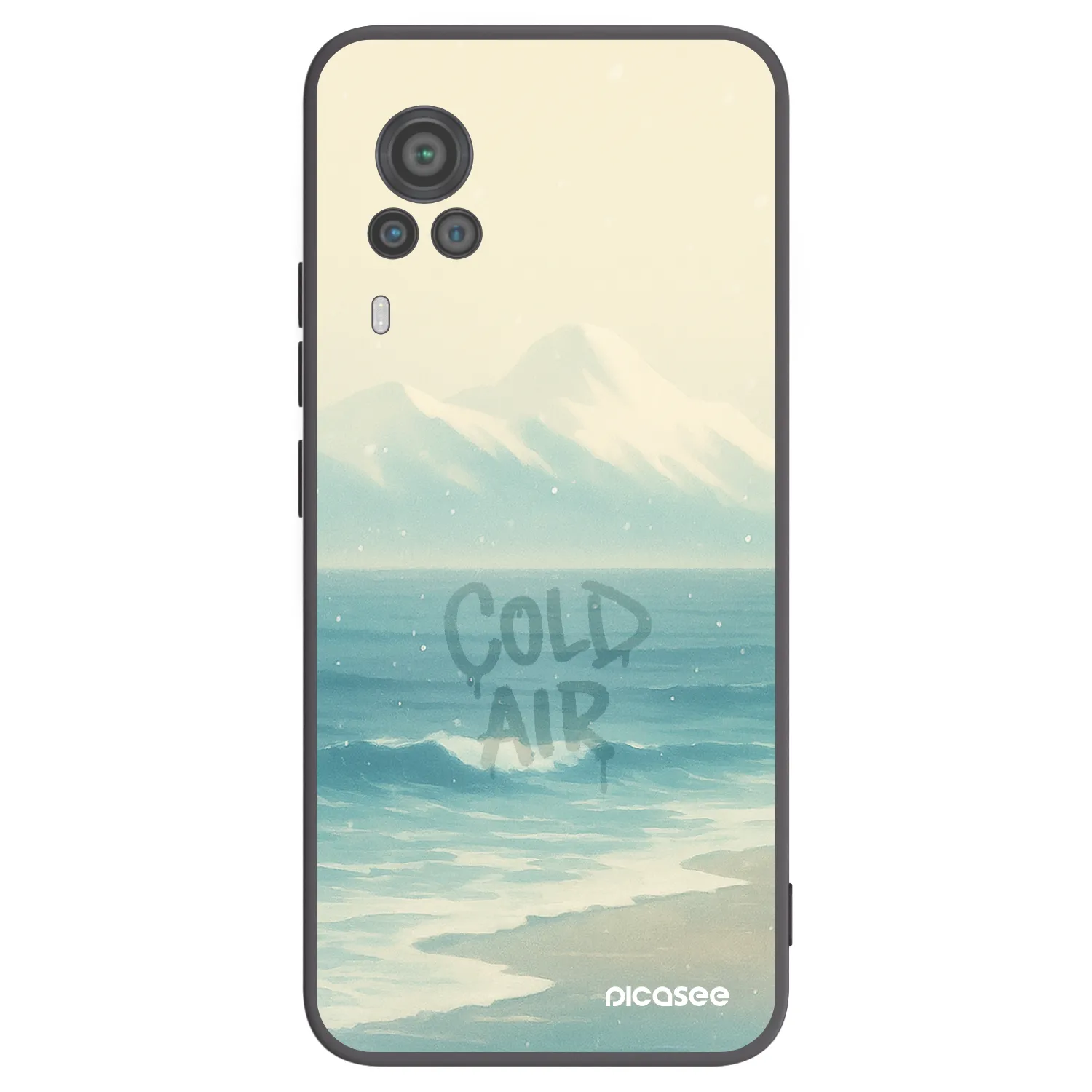 Picasee fekete szilikon tok az alábbi mobiltelefonokra Vivo X60 Pro 5G - COLD AIR