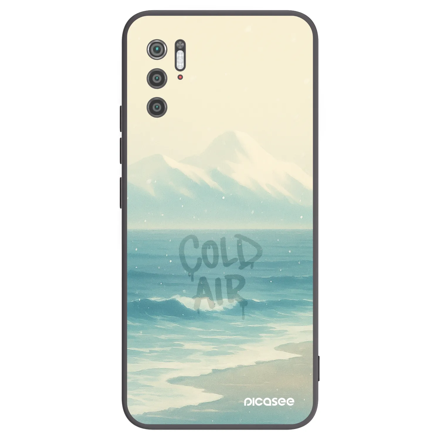 Picasee fekete szilikon tok az alábbi mobiltelefonokra Xiaomi Poco M3 Pro 5G - COLD AIR
