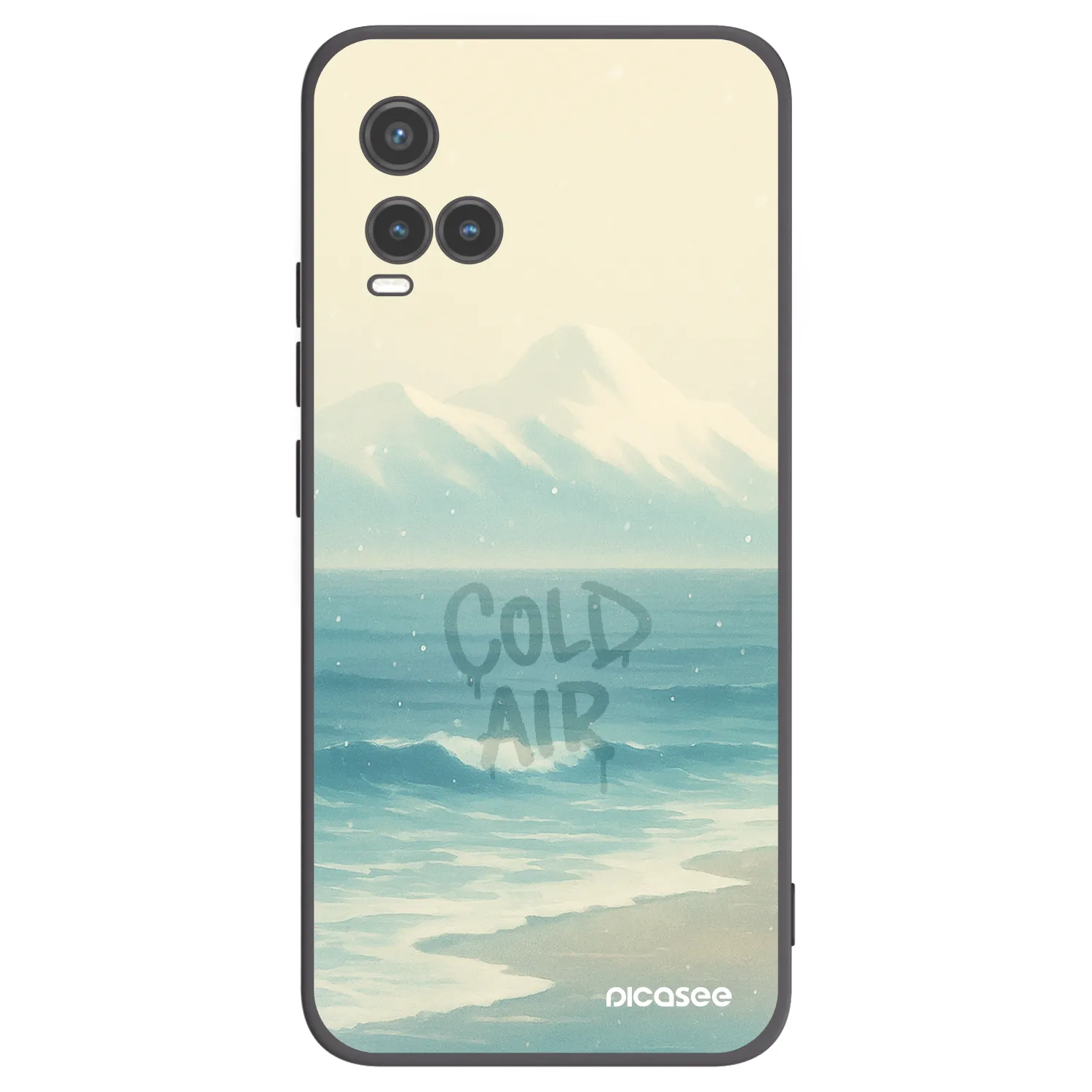 Picasee fekete szilikon tok az alábbi mobiltelefonokra Vivo Y33s - COLD AIR