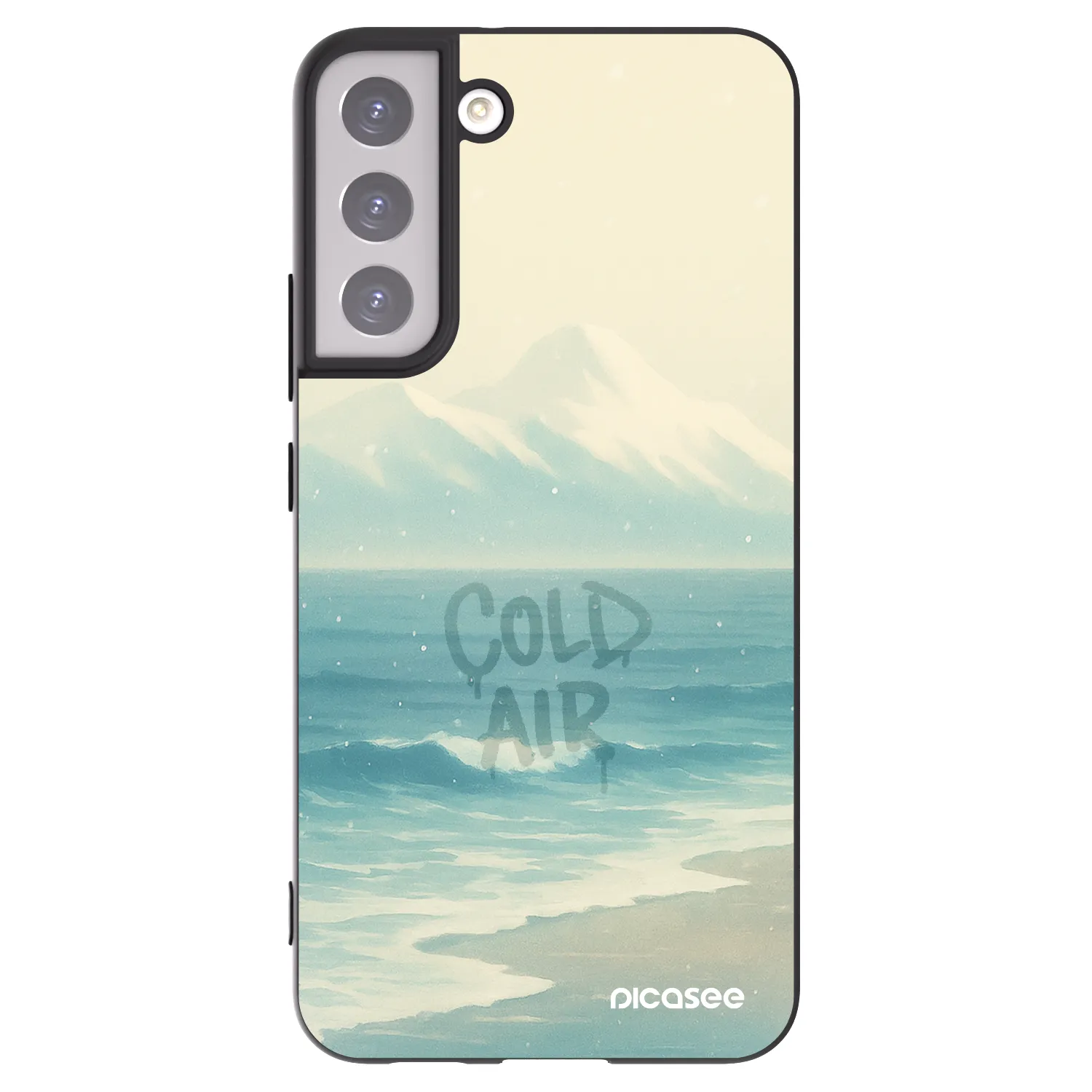 Picasee fekete szilikon tok az alábbi mobiltelefonokra Samsung Galaxy S22+ 5G - COLD AIR