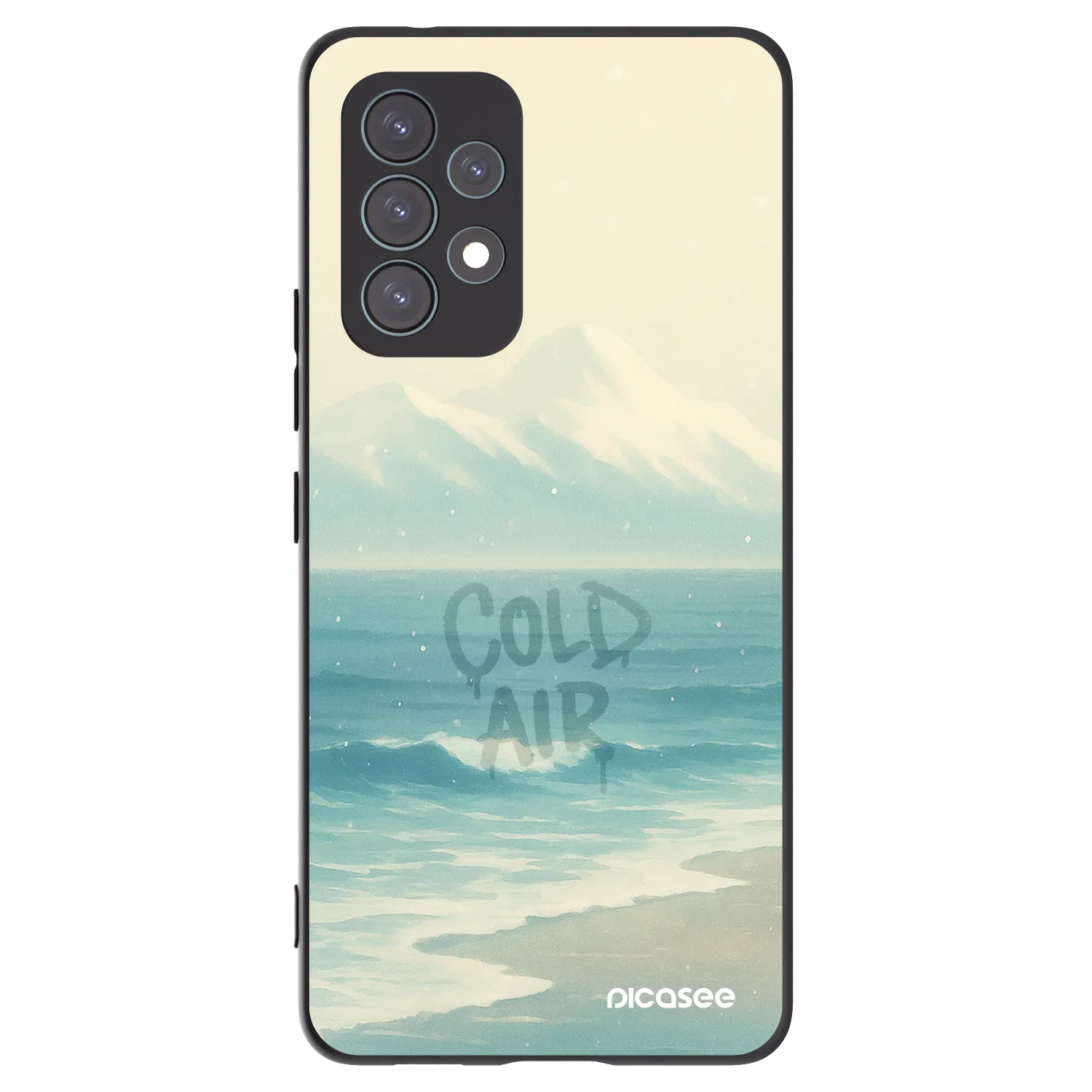 Picasee fekete szilikon tok az alábbi mobiltelefonokra Samsung Galaxy A53 5G A536 - COLD AIR