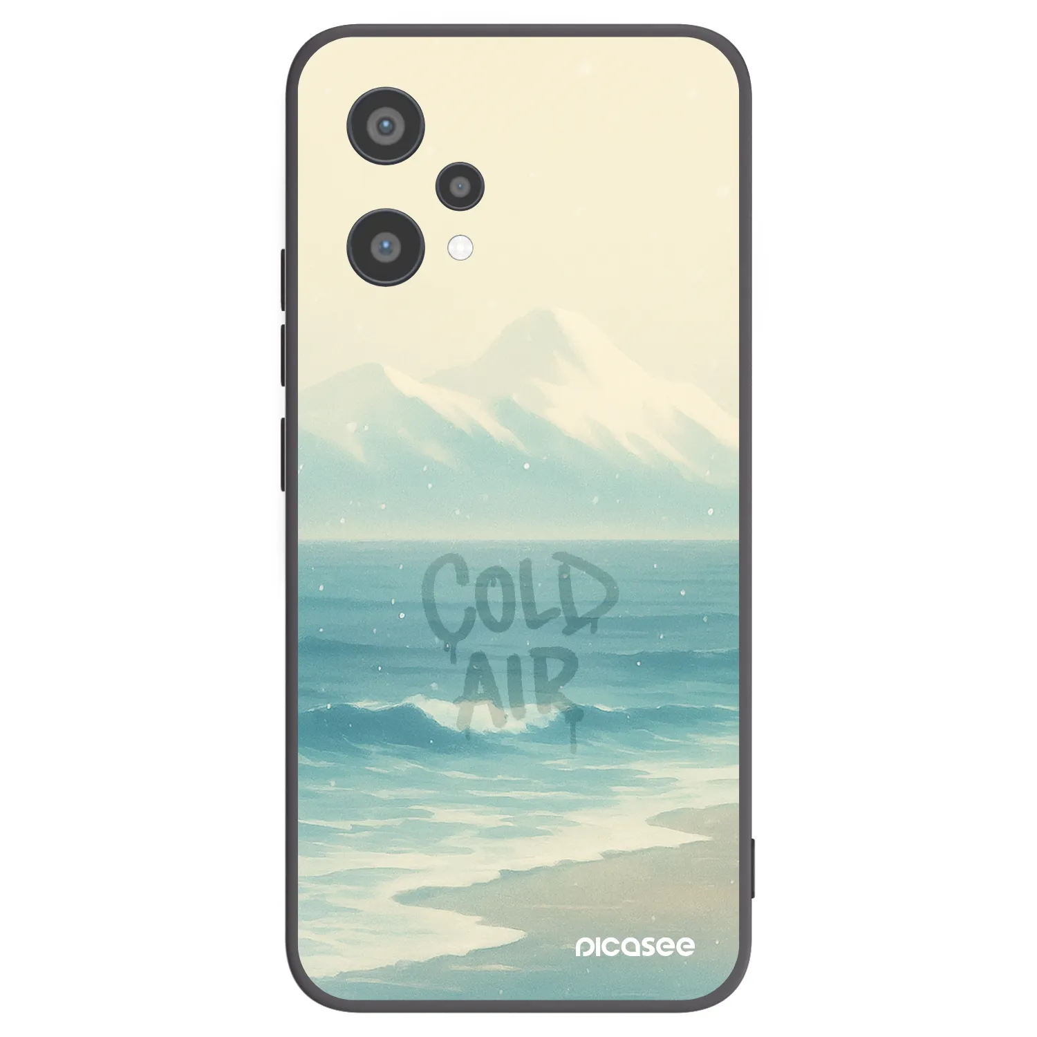 Picasee fekete szilikon tok az alábbi mobiltelefonokra Realme 9 Pro 5G - COLD AIR