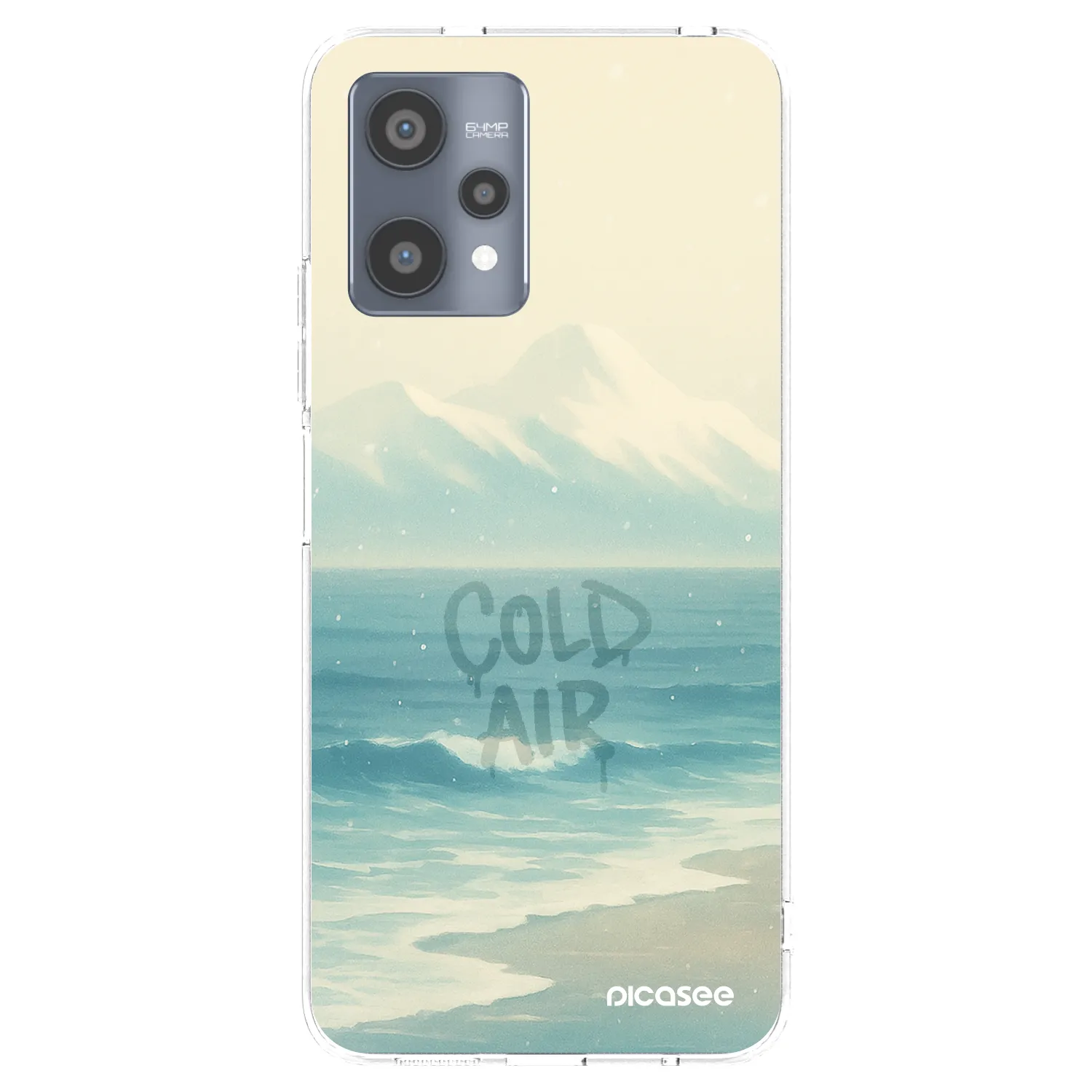 Picasee átlátszó szilikon tok az alábbi mobiltelefonokra Realme 9 Pro 5G - COLD AIR