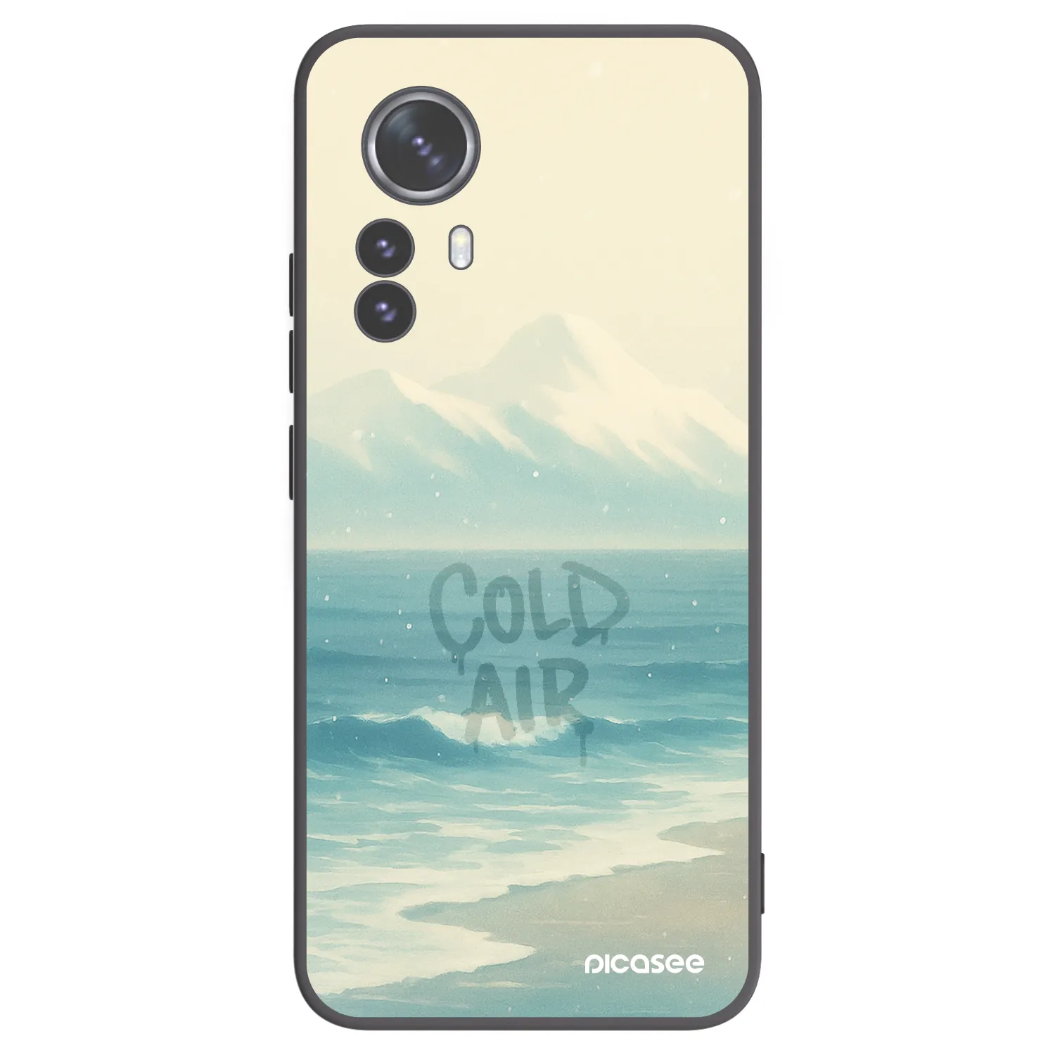 Picasee fekete szilikon tok az alábbi mobiltelefonokra Xiaomi 12 Pro - COLD AIR