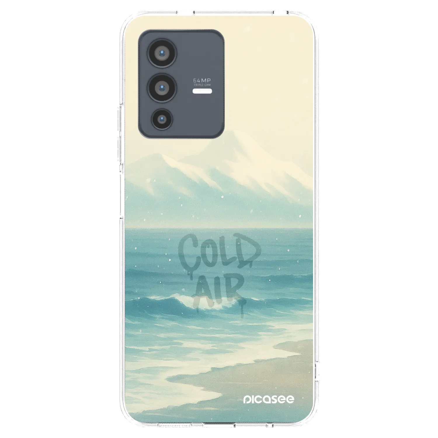 Picasee átlátszó szilikon tok az alábbi mobiltelefonokra Vivo V23 5G - COLD AIR