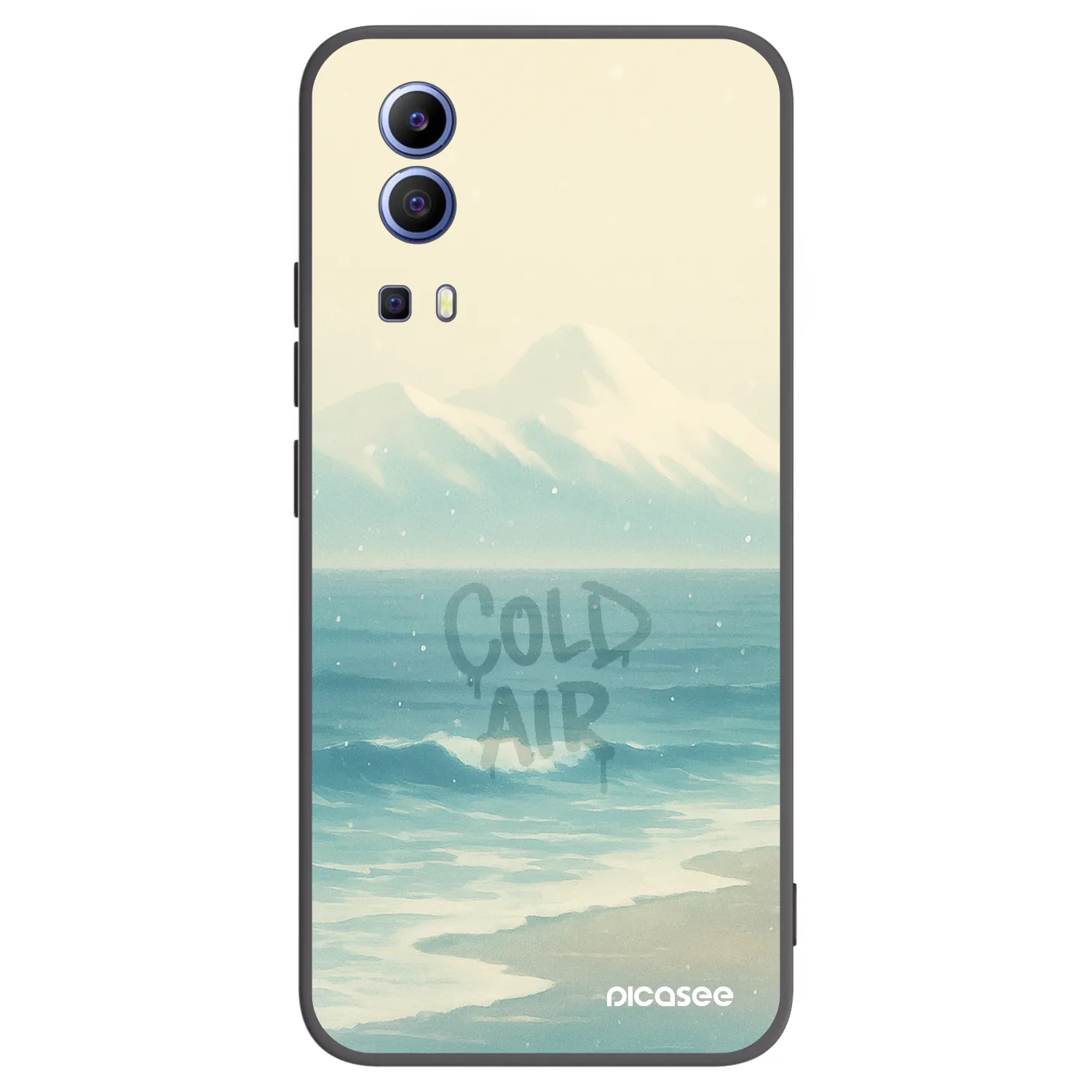 Picasee fekete szilikon tok az alábbi mobiltelefonokra Vivo Y52 5G - COLD AIR