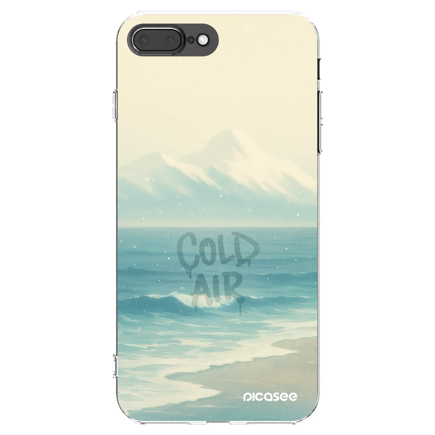 Picasee átlátszó szilikon tok az alábbi mobiltelefonokra Apple iPhone 8 Plus - COLD AIR