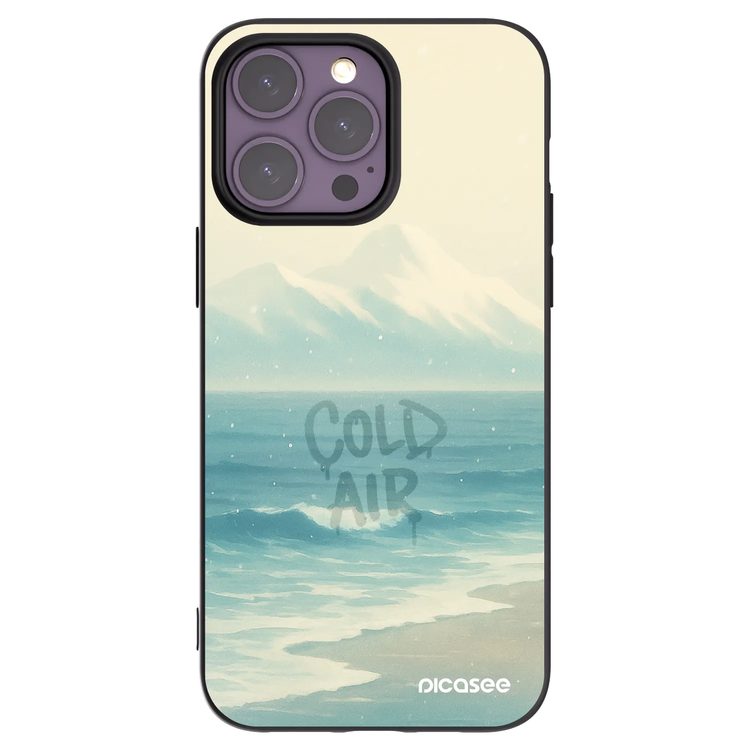 Picasee fekete szilikon tok az alábbi mobiltelefonokra Apple iPhone 14 Pro Max - COLD AIR