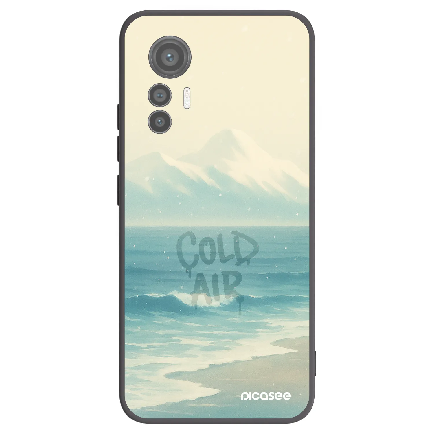 Picasee fekete szilikon tok az alábbi mobiltelefonokra Xiaomi 12 Lite - COLD AIR