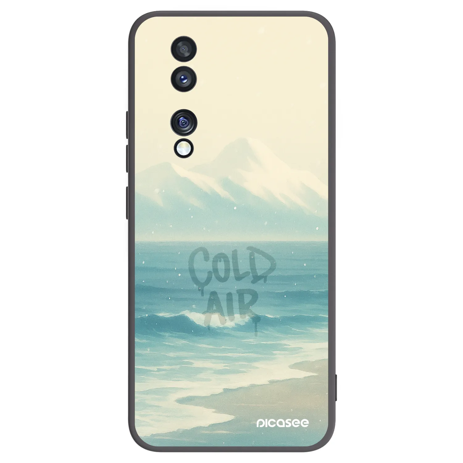 Picasee fekete szilikon tok az alábbi mobiltelefonokra Honor 70 - COLD AIR