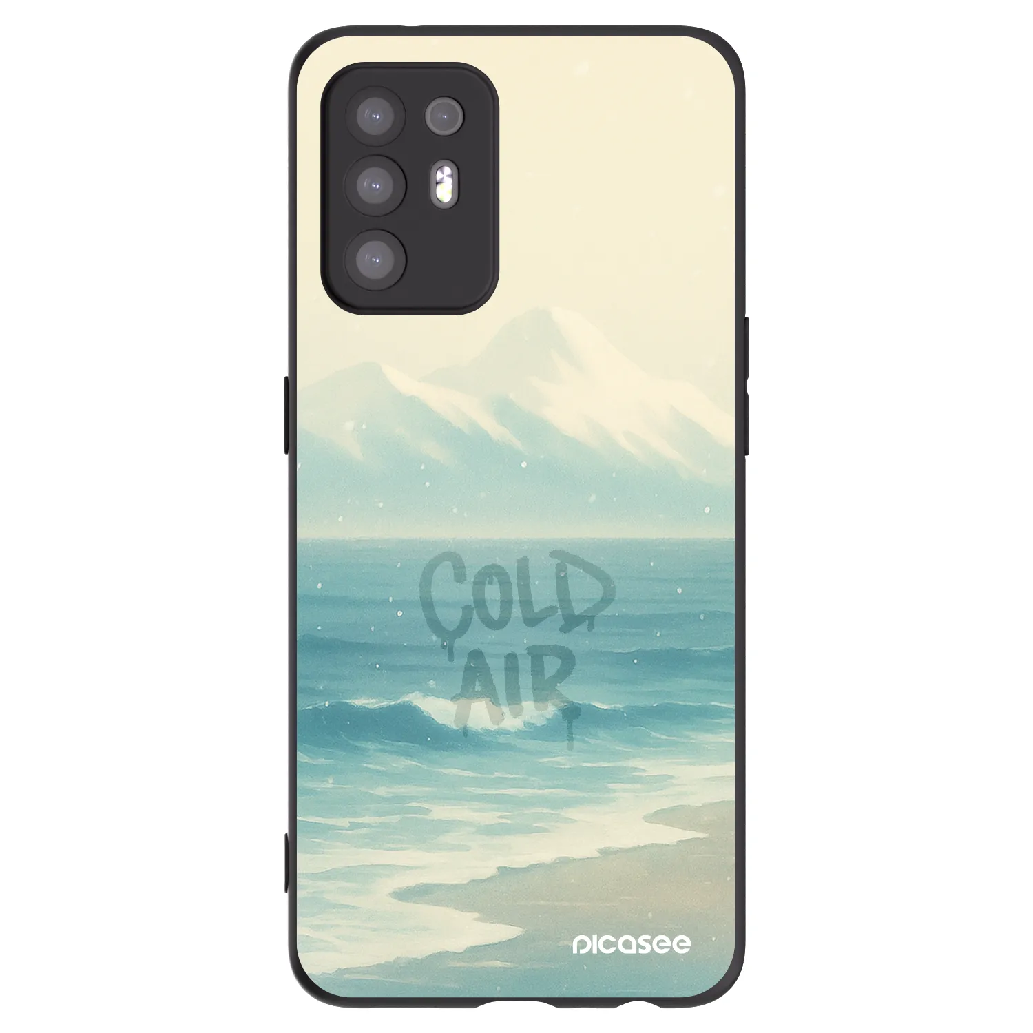 Picasee fekete szilikon tok az alábbi mobiltelefonokra OPPO A94 5G - COLD AIR