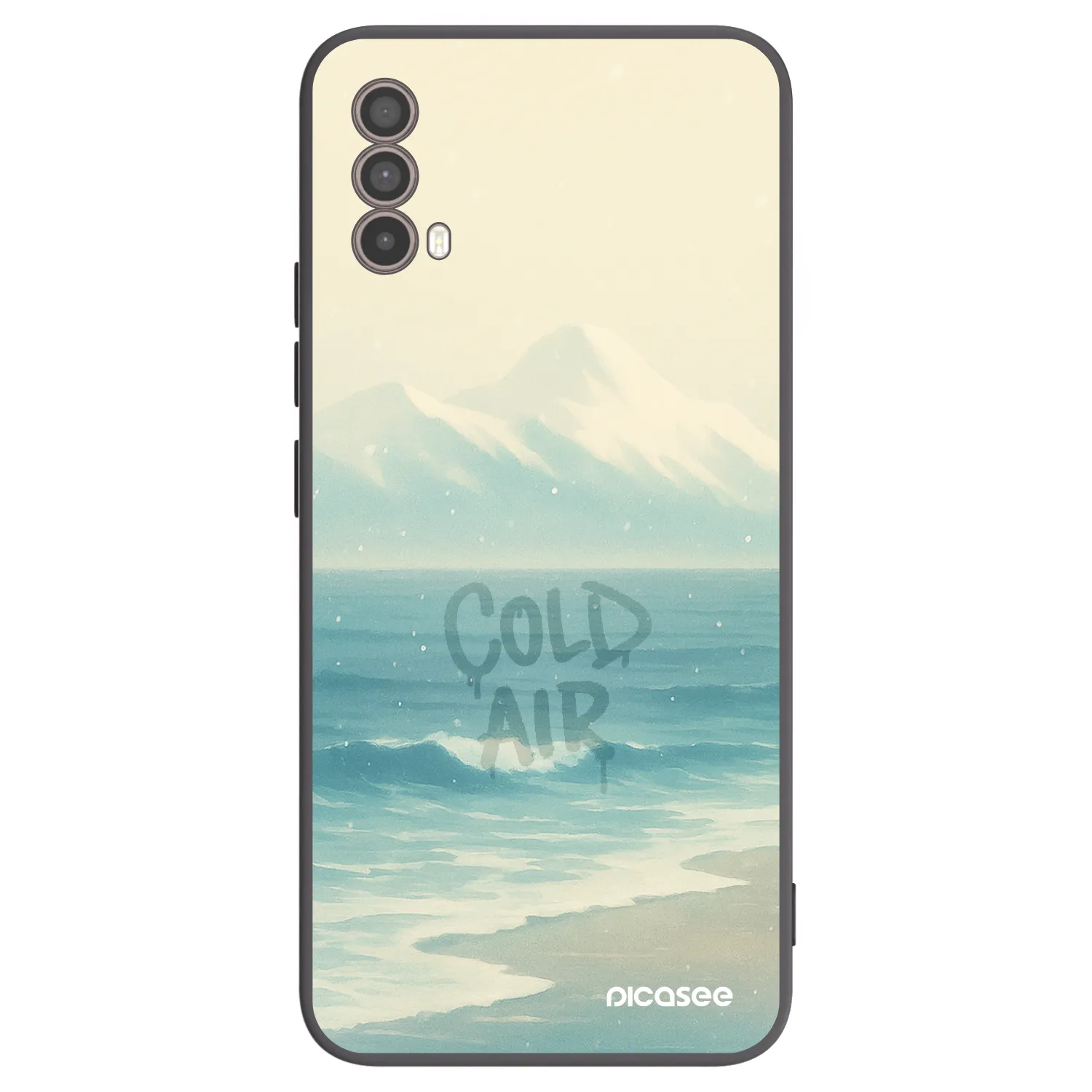 Picasee fekete szilikon tok az alábbi mobiltelefonokra Motorola Moto E40 - COLD AIR