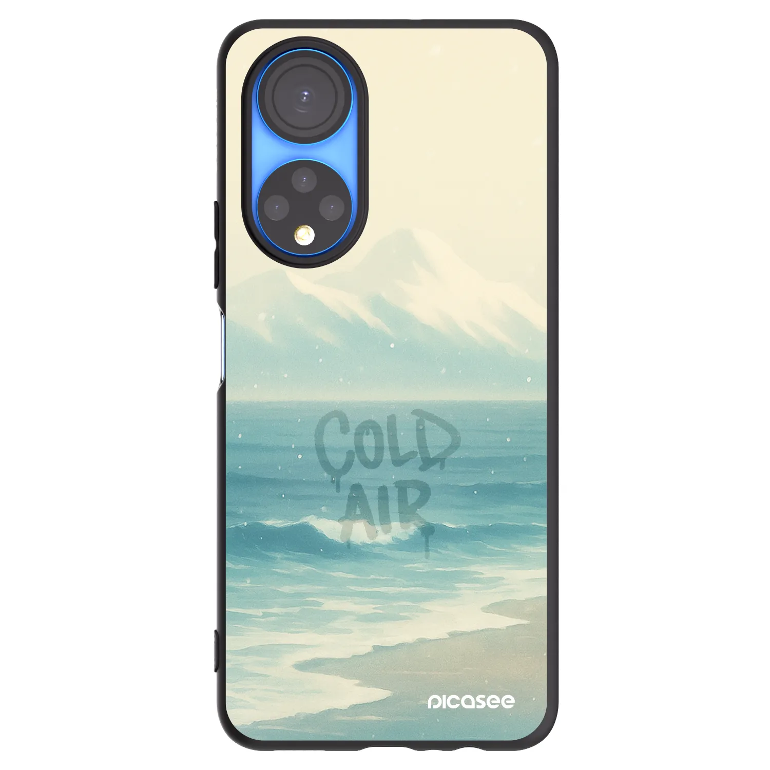 Picasee fekete szilikon tok az alábbi mobiltelefonokra Honor X7 - COLD AIR