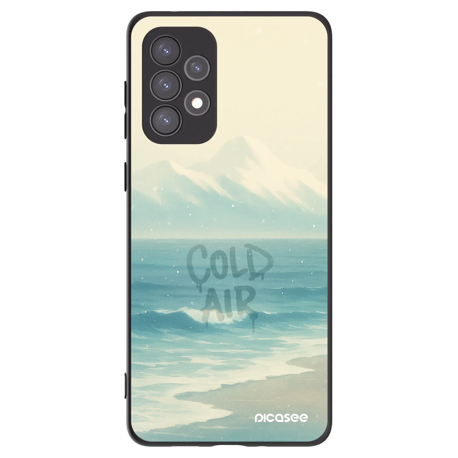 Picasee fekete szilikon tok az alábbi mobiltelefonokra Samsung Galaxy A73 5G - COLD AIR