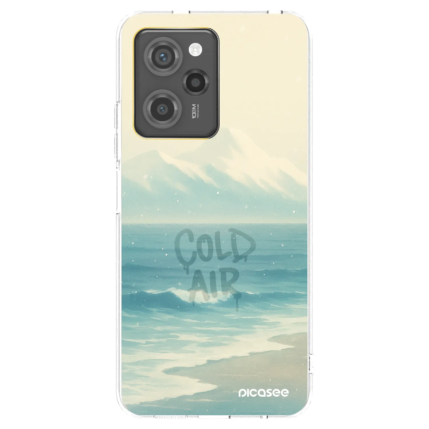 Picasee fekete szilikon tok az alábbi mobiltelefonokra Xiaomi Poco X5 Pro - COLD AIR