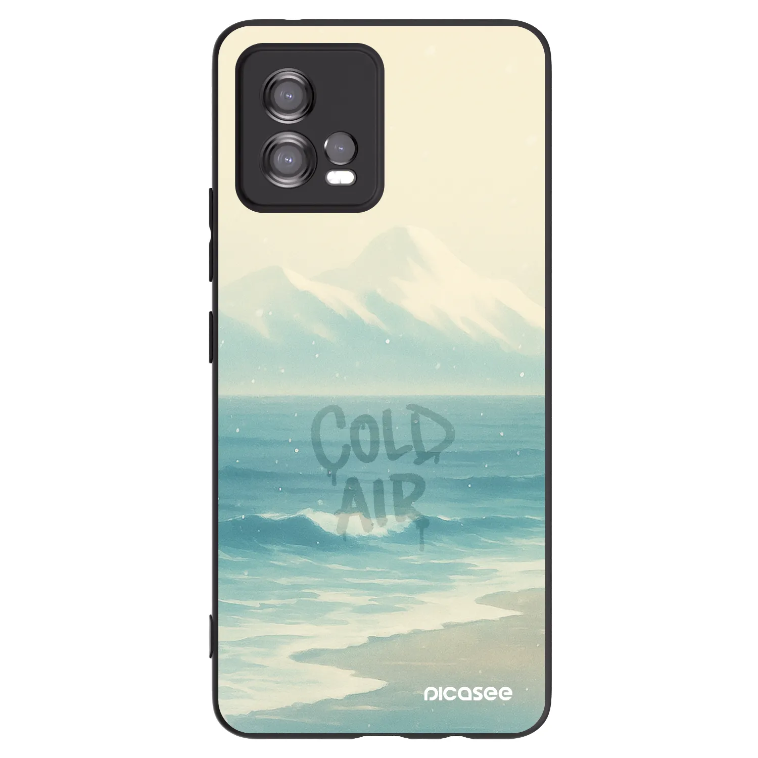 Picasee fekete szilikon tok az alábbi mobiltelefonokra Motorola Moto G72 - COLD AIR