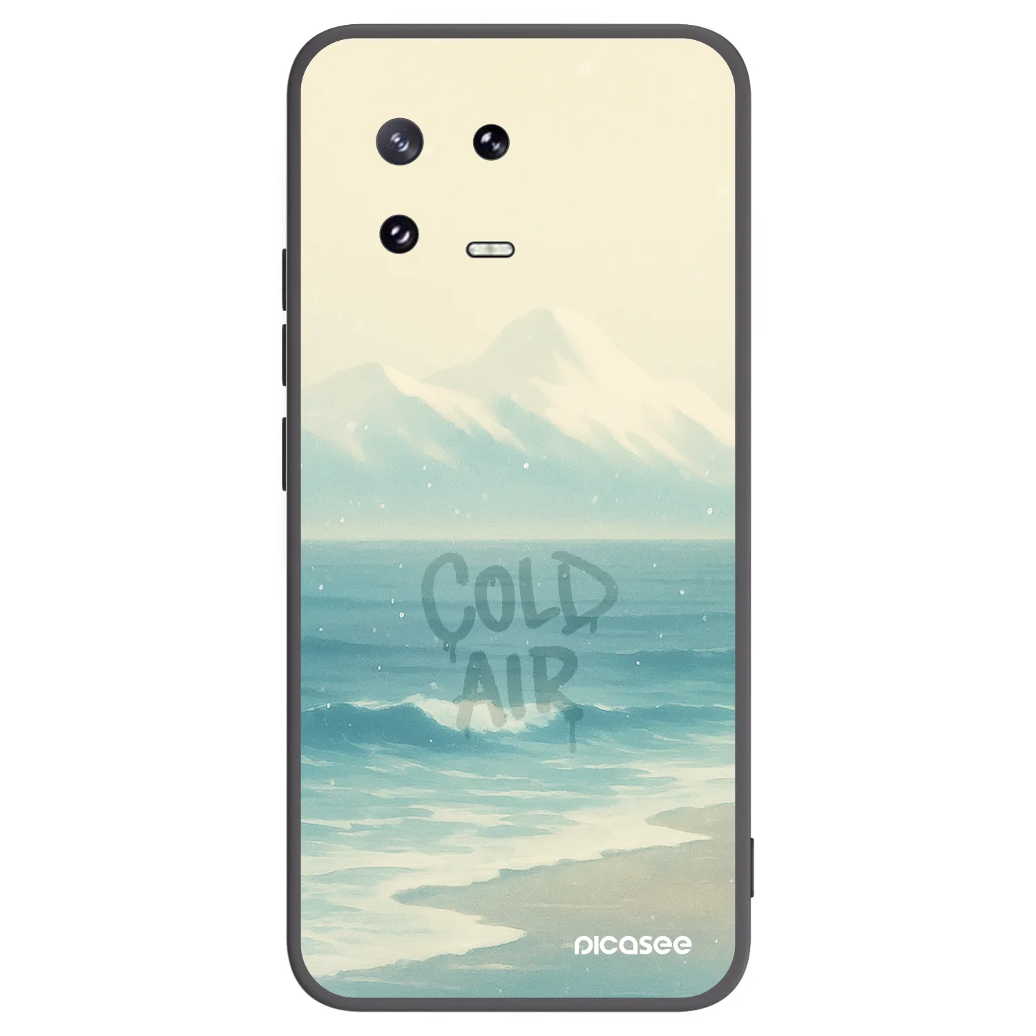 Picasee fekete szilikon tok az alábbi mobiltelefonokra Xiaomi 13 Pro - COLD AIR