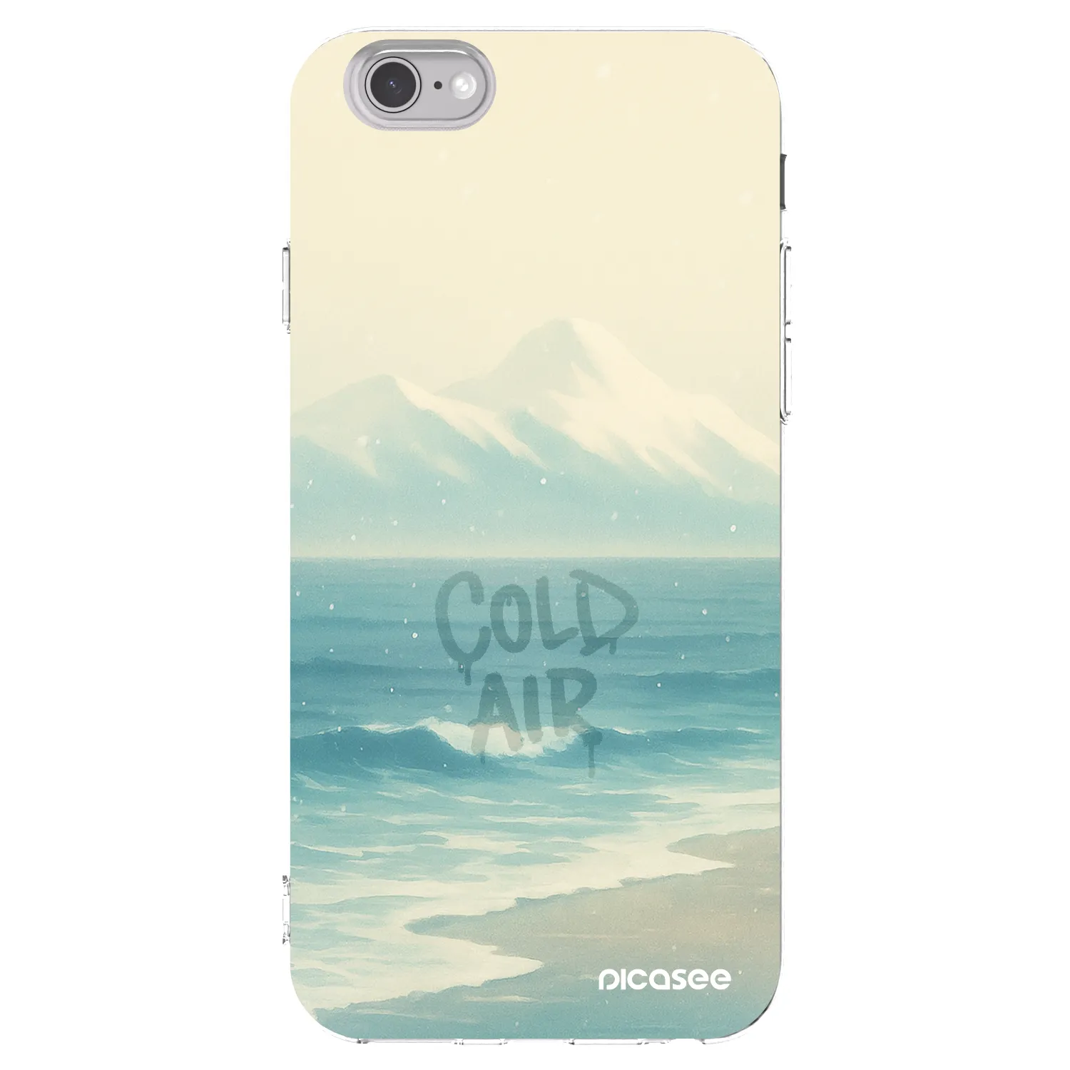 Picasee átlátszó szilikon tok az alábbi mobiltelefonokra Apple iPhone 6/6S - COLD AIR