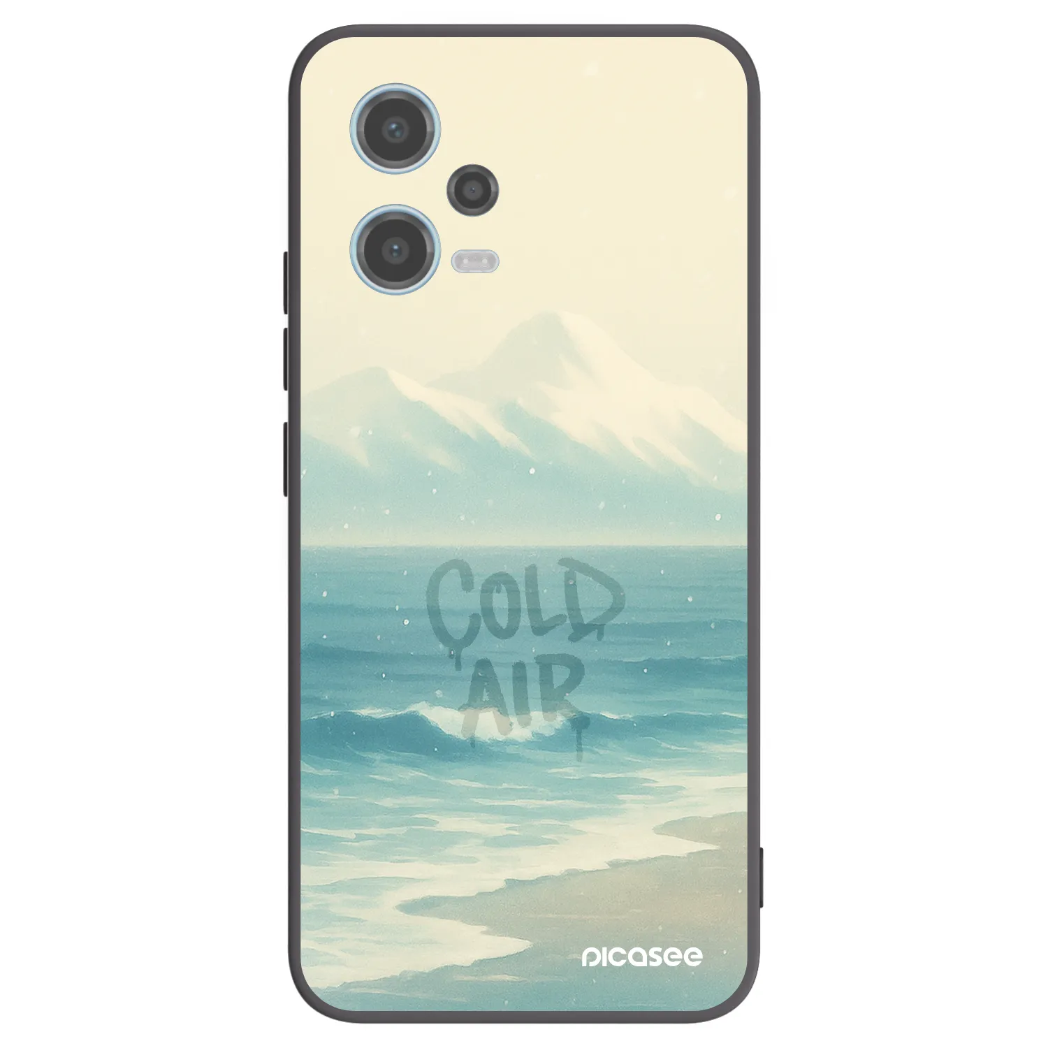 Picasee fekete szilikon tok az alábbi mobiltelefonokra Xiaomi Redmi Note 12 5G - COLD AIR