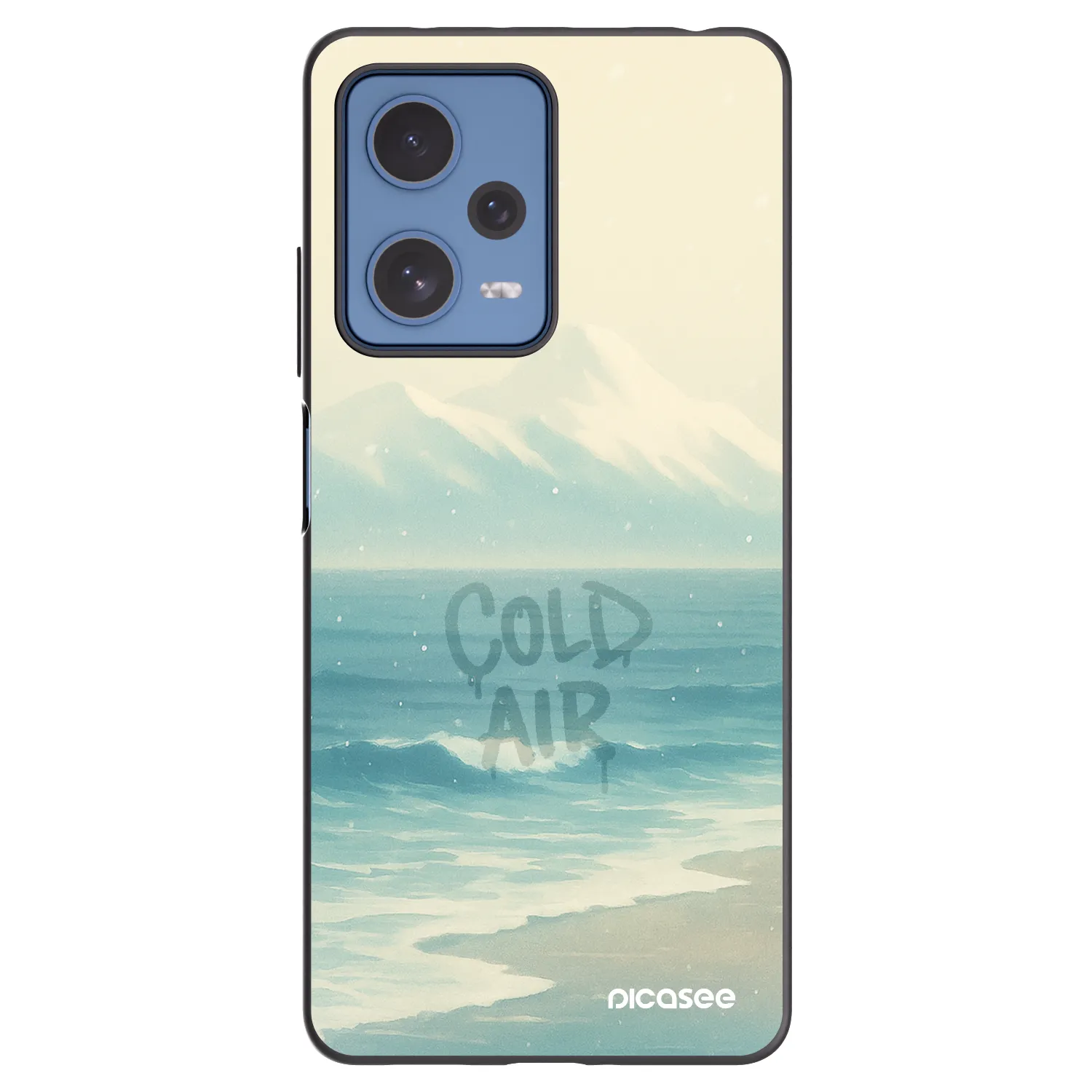 Picasee fekete szilikon tok az alábbi mobiltelefonokra Xiaomi Redmi Note 12 Pro 5G - COLD AIR