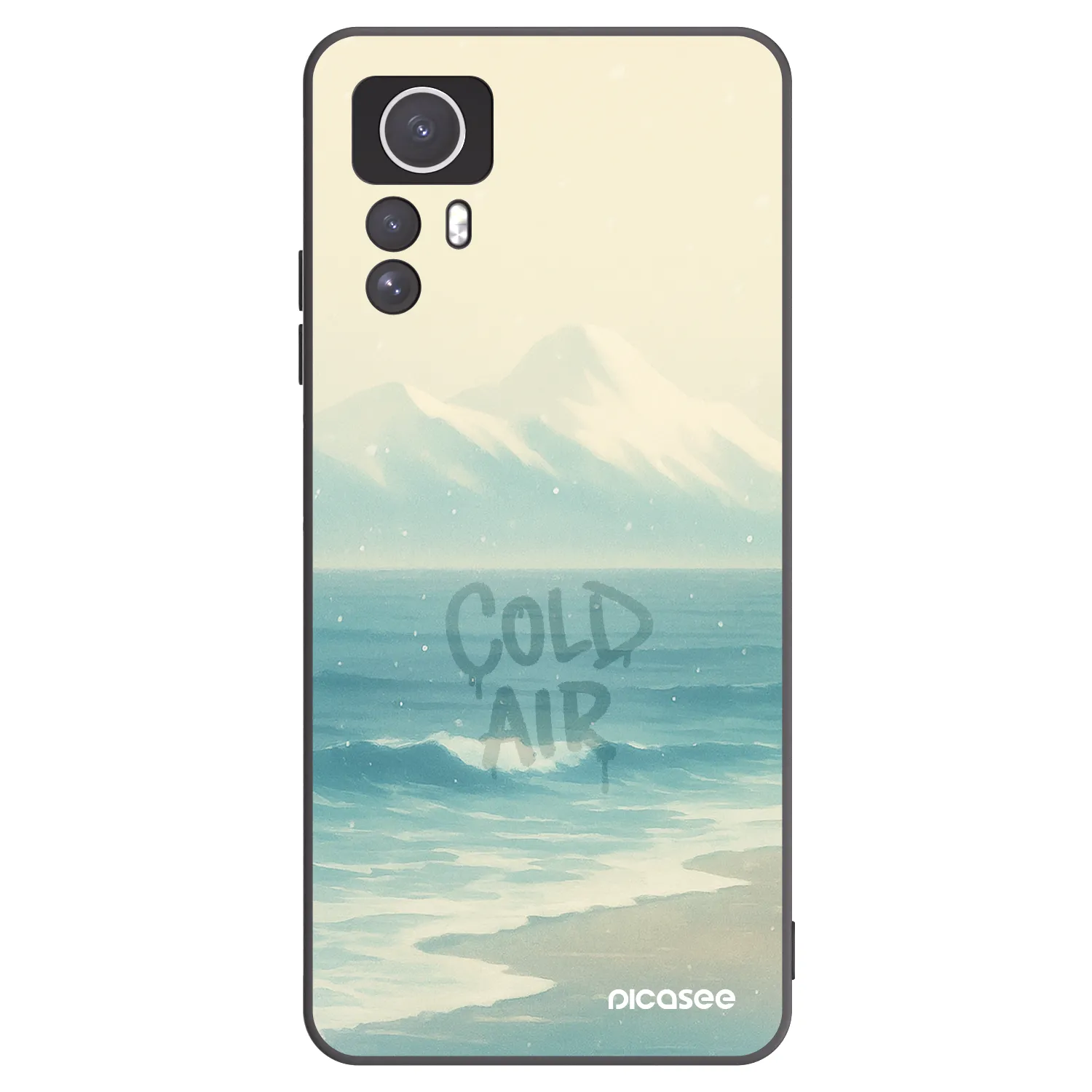 Picasee fekete szilikon tok az alábbi mobiltelefonokra Xiaomi Redmi Note 12S - COLD AIR