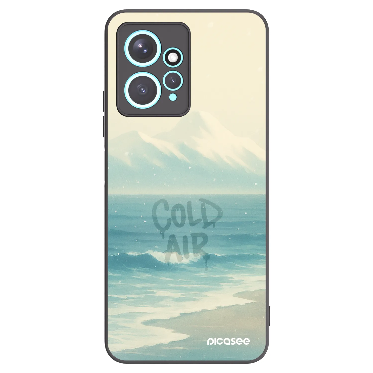 Picasee fekete szilikon tok az alábbi mobiltelefonokra Xiaomi Redmi Note 12 4G - COLD AIR